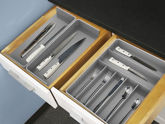 Simple Houseware Expandable Kitchen Drawer Flatware Organizer - Image 5