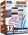 HIBAG Vacuum Storage Bags, 12 Jumbo Vacuum Seal Bags by HIBAG