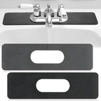 Tioncy 2 Pcs Faucet Mat Sink Splash Guard Oval-hole Oval Splash Pad by Tioncy