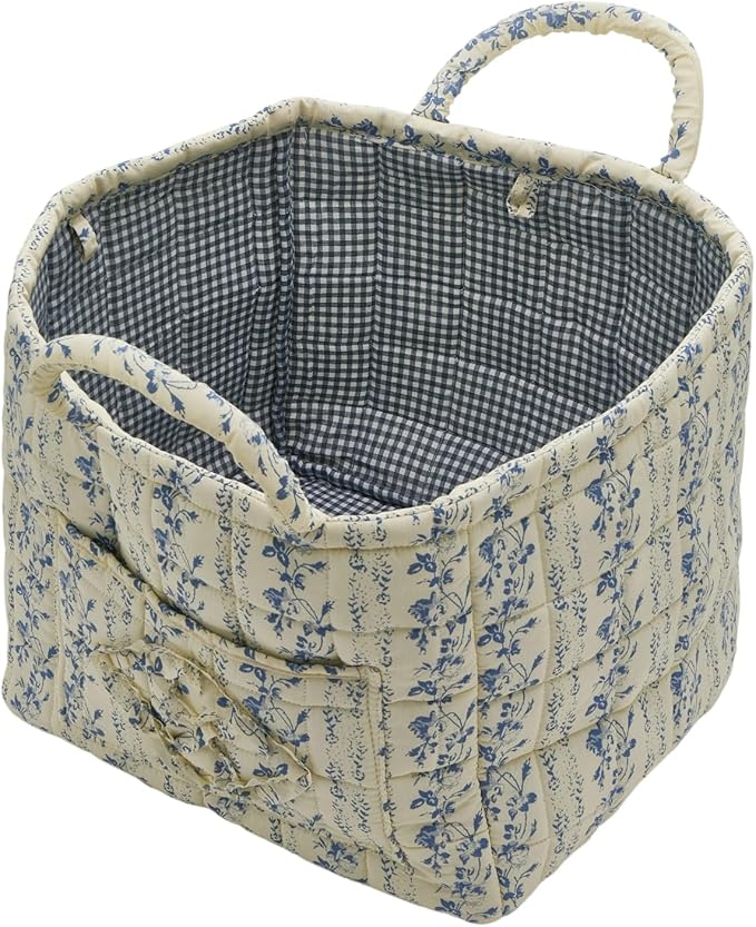 Quilted Fabric Storage Basket - Image 5