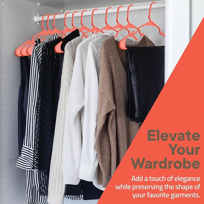 Plastic Clothes Hangers – Heavy Duty Hanger Set, - Image 3