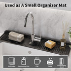 WAFT YEARN 24X5 Inch Silicone Durable Faucet Mat Kitchen Sink Splash Guard - Image 5