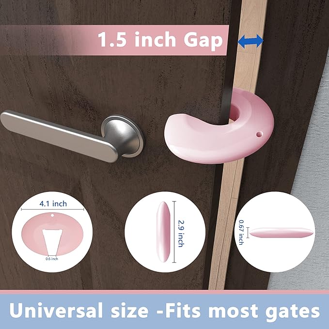 Door Pinch Guard and Door Slam Stopper, Durable Silicone Door Finger Pinch Guard - Image 6