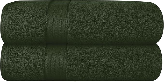 GLAMBURG 700 GSM Premium Cotton 2-Pack Oversized Extra Large Bath Sheet Set by GLAMBURG