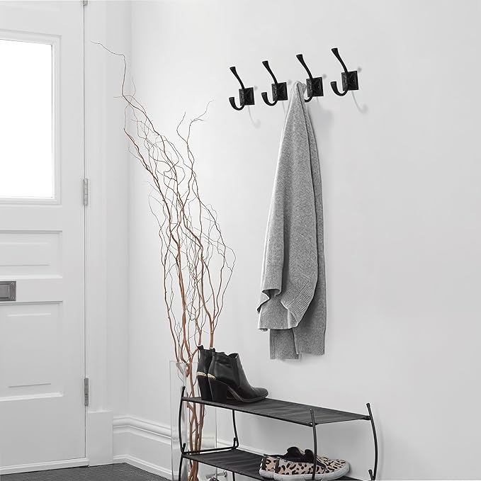 khtumeware Wall Hooks, 5 Pack Coat Hooks Hardware Towel Hooks - Image 5