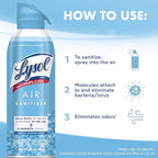 Lysol Air Sanitizer Spray with Bacterial Odor Eliminator - Image 5