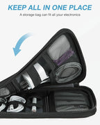 BAGSMART Large Electronics Travel Organizer Case, Tech Accessories Cord Storage - Image 6