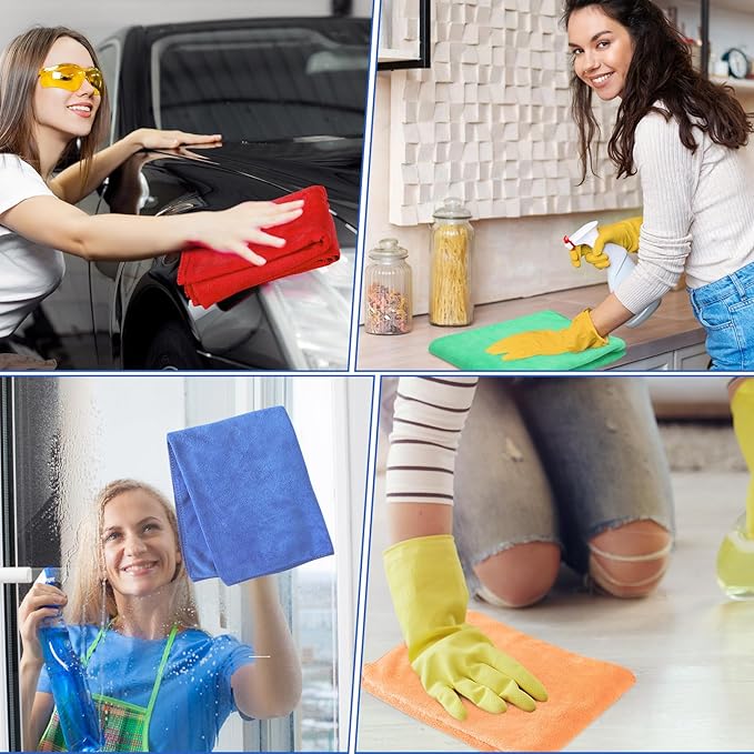 10 Pcs Extra Large Microfiber Cleaning Cloth 30" x 20" Large Floor Microfiber - Image 5