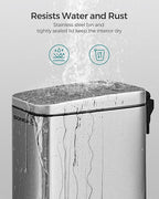 SONGMICS Bathroom Trash Can, 1.3 Gallon Small Trash Bin - Image 4