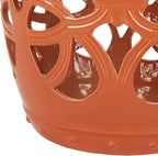 Safavieh Castle Gardens Collection Imperial Vine Antique White Glazed Ceramic Garden Stool - Image 6