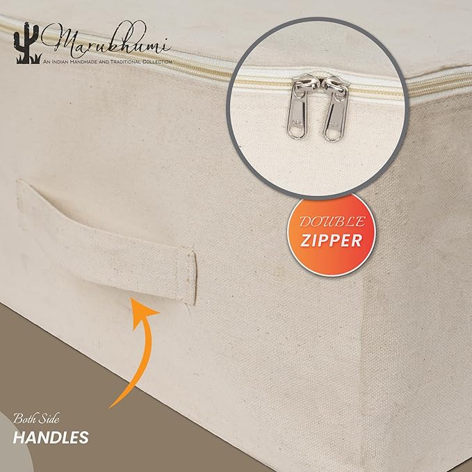 Cotton Canvas Clothes Storage Bags, Saree Covers - Image 5