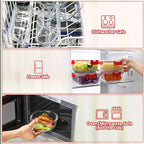M MCIRCO 24-Piece Glass Food Storage Containers - Image 4