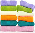 Cleanbear Ultra Soft Hand Towels 12 Pack 6 Colors 100% Cotton Hand Towel Set by Cleanbear