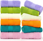 Cleanbear Ultra Soft Hand Towels 12 Pack 6 Colors 100% Cotton Hand Towel Set by Cleanbear