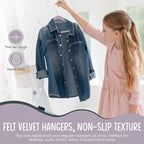 50 Premium Kids Velvet Hangers - Image 3
