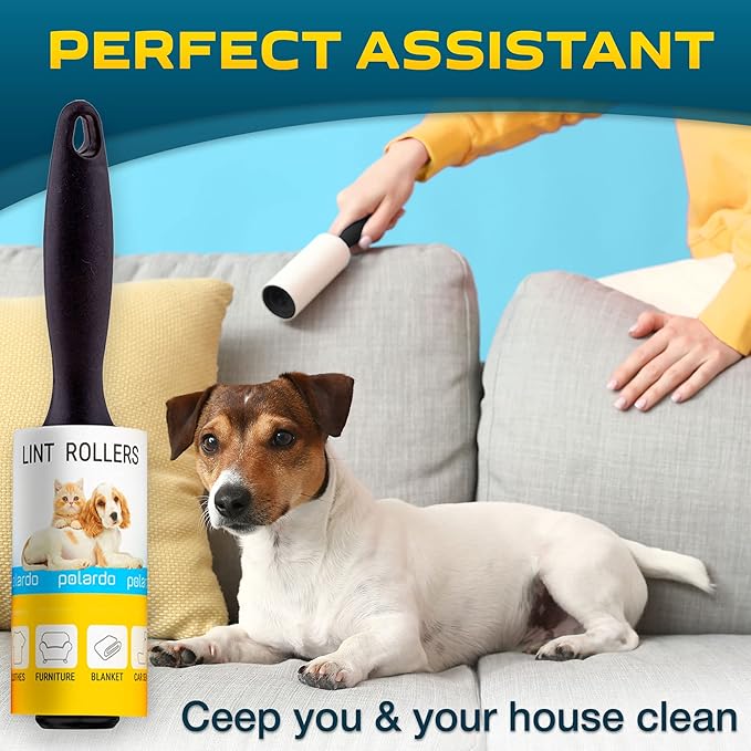 Lint Rollers for Pet Hair, Remover for Couch, Clothes Furniture and Carpet. Dog - Image 6