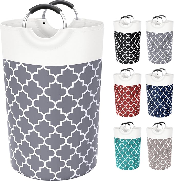 Large Laundry Basket Laundry Hamper Bag Washing Bin Clothes Bag Collapsible Tall by Fabspace