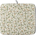 Spring Summer Daisy Floral Leaf Dish Drying Pad 16 x 18 Inch by APORTT