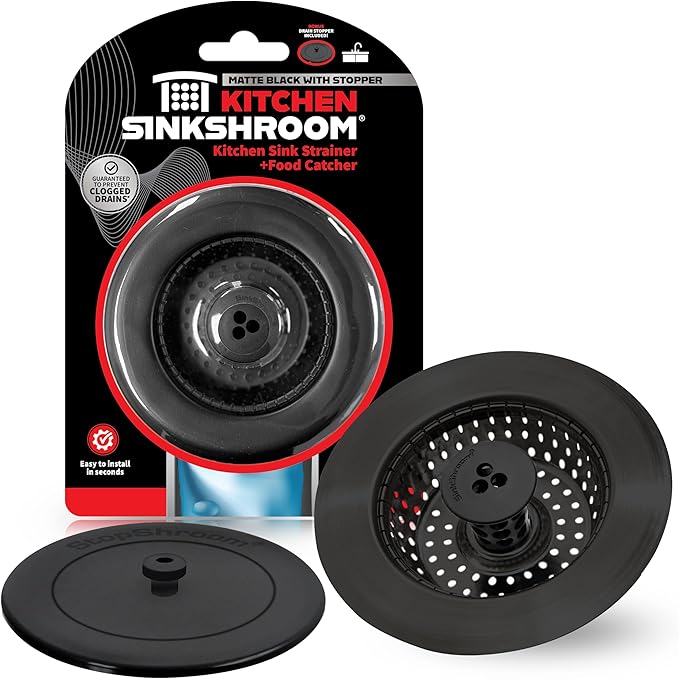 Kitchen SinkShroom Clog-Free Kitchen Sink Drain Strainer by SinkShroom