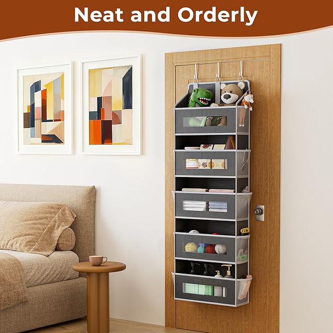 2 Packs 5-Tier Over the Door Organizer - Image 5