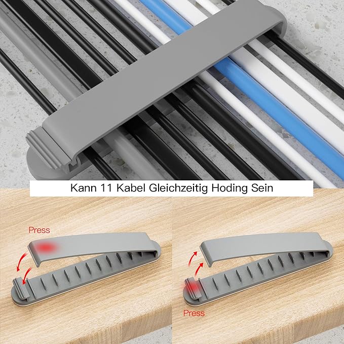 pzoz Cable Clips, 3 Pack Cord Organizer Charger Cable Management - Image 4