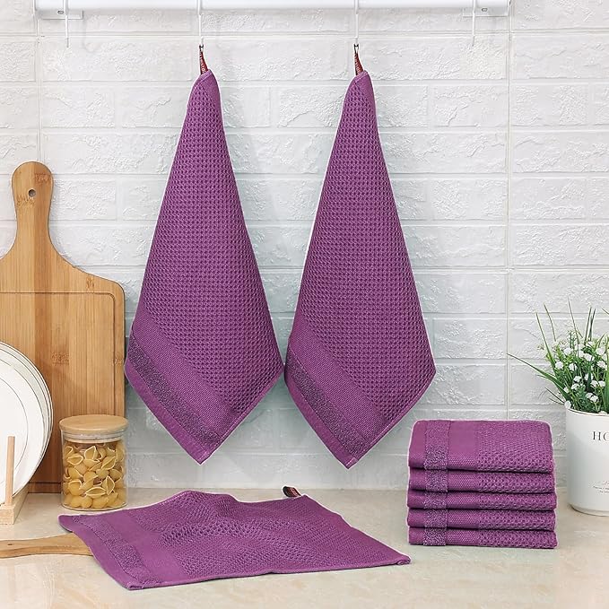 Homaxy 100% Cotton Dish Cloths, 8 Pack - Image 6