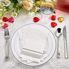 200 Pack Paper Napkins Disposable Guest Towels, Absorbent Paper Hand Towels - Image 2