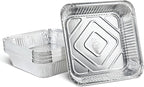 PLASTICPRO Disposable 9'' X 9'' X 2'' Inch Square Aluminum Tin Foil Baking Pans by PLASTICPRO