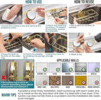 TAILI Sponge Holder with Strong Suction Cup, 4-in-1 Rustproof Sink Organizer - Image 7