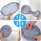 4 Pack Pop-Up Mesh Laundry Basket, Four Colors Pop Up Mesh Hamper, Open - Image 3