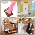 3 Pcs Highland Cow Hand Towels for Bathroom Embroidered Bathroom Towels - Image 6