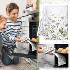 Bencailor 4 Pcs Wild Flower Kitchen Towels Wildflower Floral Hand Dish Towels - Image 6