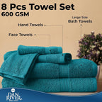 DAN RIVER 8 PC Luxury Bath Towels - Image 7