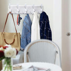 WEBI Coat Rack Wall Mounted, Wood Coat Hooks Wall Mount, Large Coat Hanger Wall - Image 3
