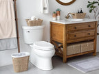 StorageWorks Wicker Waste Basket, Handwoven Seagrass Trash Can - Image 4
