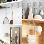 20 Pack Large Sticky Hooks for Hanging Heavy Duty, Wall Hooks Adhesive - Image 7