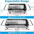 JASIWAY in Sink Dish Drying Rack, Expandable Stainless Steel Dish Drainers - Image 2