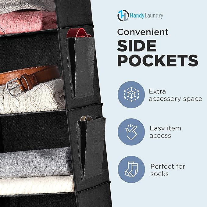 Handy Laundry Hanging Closet Organizer - Image 5