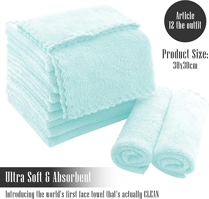 TENSTARS 12 Pack Premium Washcloths Set - Image 2