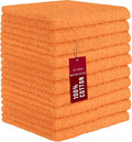 DecorRack 10 Pack 100% Cotton Wash Cloth, Luxurious Soft, 12 x 12 inch Ultra by DecorRack