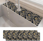 2PCS 24" X 5.5" Kitchen Sink Splash Guard Faucet Mat Floral Flower Super by Unknown