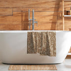 Brown Spring Floral Hand Towels - Image 7