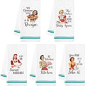 R HORSE 5Pcs Kitchen Dish Towel Funny Joked Themed Kitchen Dishcloth Absorbent by RHORSE