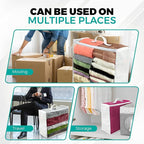 3 Pack Clear Plastic Storage Bags, Durable Zippered Storage Bags - Image 7