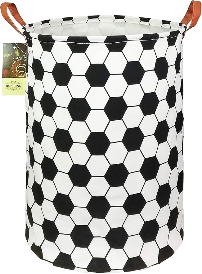 HUNRUNG Laundry Hamper, Large Canvas Fabric Lightweight Storage Basket Toy by HUNRUNG