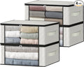 HomeHacks Storage 4-Pack Clothes Organizer Storage Bags Foldable Storage Box by HomeHacks