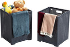 42L Collapsible Plastic Laundry Baskets, Foldable Laundry Hamper - Image 6