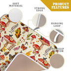 Forest Mushroom Dish Drying Mats Wild Plant Butterfly Kitchen Sink Rack Mats 16 - Image 4