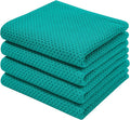 Homaxy 100% Cotton Waffle Weave Kitchen Dish Towels, Ultra Soft Absorbent Quick by Homaxy