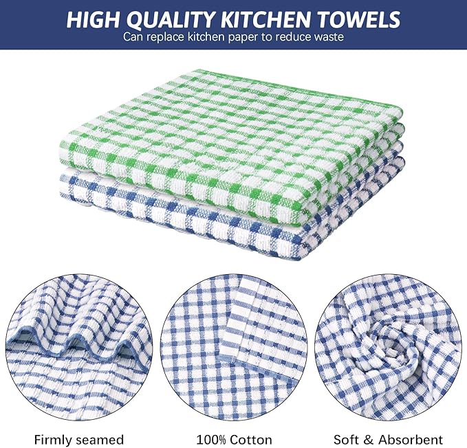Nialnant 8 Pack Dish Cloths for Washing Dishes, Super Soft and Absorbent - Image 3